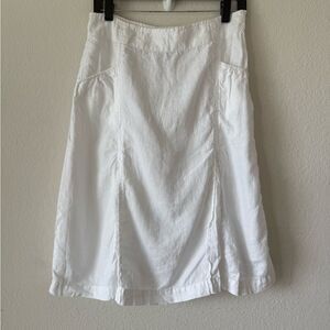 Merona 100% Linen Skirt Size 4 A-Line‎ Y2K Style Summer Casual Lightweight